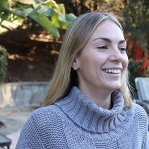 CZ Smiley Face Stud Earrings - Blue and Gold